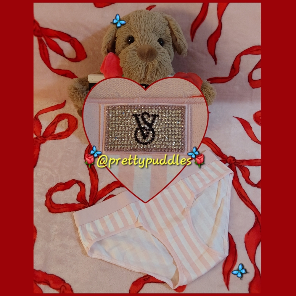 💎 VS Shine Patch Cotton Hiphugger Panty 💎